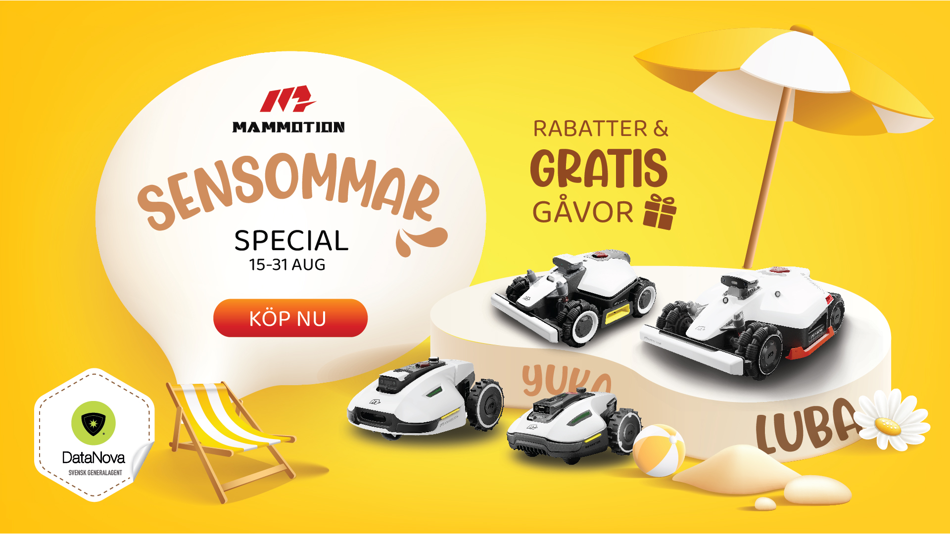 Sensommardeal på Mammotion!