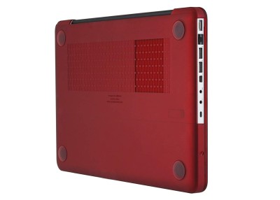 Skyddsskal Speck SeeThru Satin, MacBook Pro 13"/Aluminum Unibody Macbook (Late 2008) - Vinröd#2
