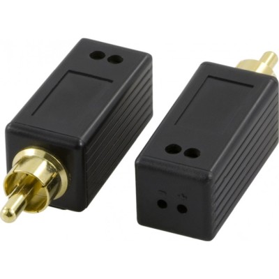 Signalförstärkare, mono ljud, 1xRCA, Cat5, 1800 m