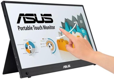 15.6" Asus MB16AMTR ZenScreen Portable USB-C Monitor Touch, Full HD IPS 1920x1080, USB-C powered, högtalare, inbyggt batteri