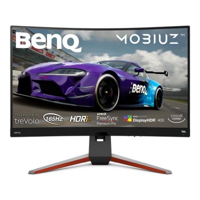 31.5" BenQ MOBIUZ EX3210R, Curved VA 2560x1440, 1 ms, 165Hz FreeSync Premium, 1000R, HDRi, treVolo, HDMI/DP#1