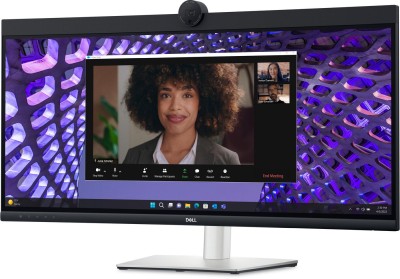 34" Dell P3424WEB, Curved IPS 3440x1440, 5 ms, 3800R, höjdjusterbar, HDMI/DP/USB-C 90W, LAN, högtalare, webbkamera, USB-C/3.2-hubb