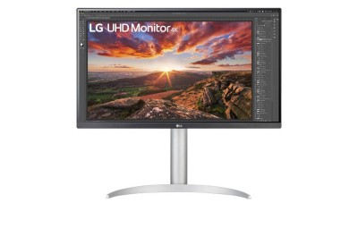 27" LG 27UP85NP-W, IPS 4K/3840x2160, 5 ms, HDR10, höjdjusterbar, pivot, 2xHDMI/DP/USB-C 90W, högtalare