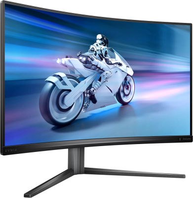 31.5" Philips 32M2C5500W/00, Curved VA 2560x1440, 0,5ms, 240 Hz FreeSync Premium Pro, höjdjusterbar, 2xHDMI/2xDP, USB 3.2-hubb#1