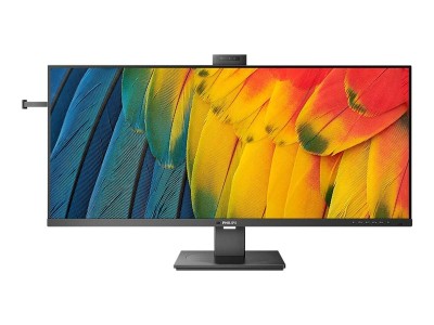 40" Philips 40B1U5601H, IPS 3440x1440, 4 ms, 120Hz, HDR10, höjdjusterbar, 2xHDMI/DP/USB-C 100W, USB 3.2-hubb, högtalare, webbkamera