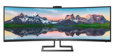 43" Philips P-line 439P9H, Curved VA 3840x1200, 4 ms, 100Hz, höjdjusterbar, HDMI/2xDP/USB-C 90W, USB 3.0-hubb, högtalare, webbkamera#1
