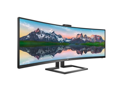 43" Philips P-line 439P9H, Curved VA 3840x1200, 4 ms, 100Hz, höjdjusterbar, HDMI/2xDP/USB-C 90W, USB 3.0-hubb, högtalare, webbkamera#2