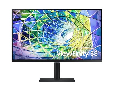 27" Samsung S27A800U, IPS 4K/3840x2160, 5 ms, höjdjusterbar, pivot, HDMI/DP/USB-C 90W, USB-hubb