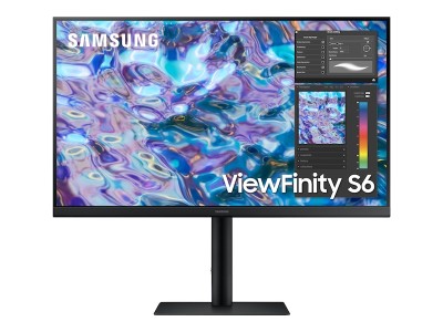 27" Samsung ViewFinity S6 27B610, IPS 2560x1440, 5 ms, 75Hz, höjdjusterbar, pivot, 2xHDMI/DP#1