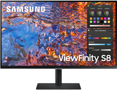 32" Samsung S32B800P, IPS 4K/3840x2160, Höjdjusterbar, Pivot, HDMI/DP/USB-C 90W, USB 3.2-Hubb#2