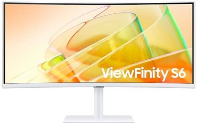 34" Samsung S34C650T, Curved VA 3440x1440, 5 ms, 100Hz FreeSync, 1000R, HDR10, höjdjusterbar, HDMI/DP/USB-C 90W, LAN, USB 3.0-hubb - Vit#1