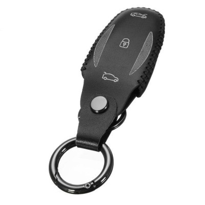 Tesla Model X, Key Fob, läder - Svart#1