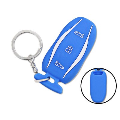 Tesla Model S, Key Fob, silikon - Mörkblå