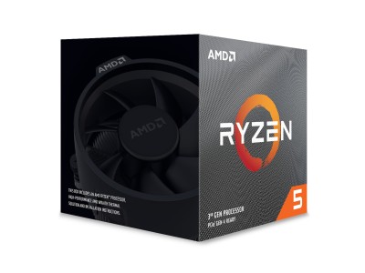 AMD Ryzen 5 3600XT 6-Core 12-Thread (95W), 3,8/4,5 GHz, 32 MB cache, Socket AM4, boxad med Wraith Spire cooler