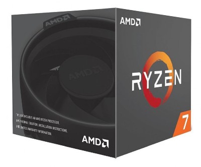 AMD Ryzen 7 1700 8-Core 16-Thread (65W), 3,0/3,7 GHz, 16 MB cache, Socket AM4, boxad med Wraith Spire-kylare