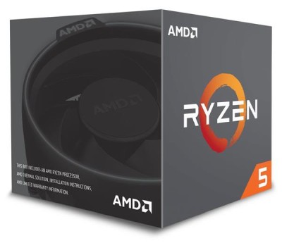 AMD Ryzen 5 2600X 6-Core 12-Thread (95W), 3,6/4,2 GHz, 19 MB cache, Socket AM4, boxad med Wraith Spire-kylare