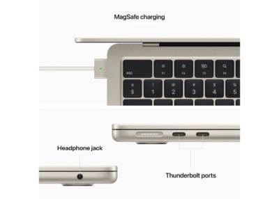 Apple MacBook Air (2022) 13.6 tum, Apple M2 8-core CPU 8-core GPU, 16 GB, 256 GB SSD - Stjärnglans#7