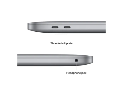 Apple MacBook Pro (2022) 13.3 tum, Apple M2 8-core CPU 10-core GPU, 16 GB, 2 TB SSD - Rymdgrå#6
