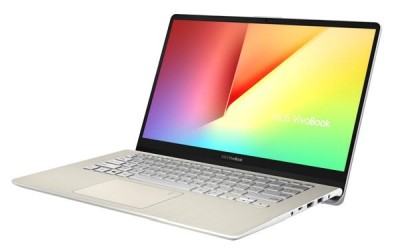 Asus VivoBook S430FA-EB039R, 14" Full HD IPS matt, Intel Core i5-8265U, 8 GB, 256 GB SSD+1 TB HDD, WiFi 5, bakbelyst tangentbord, Win10 Pro - Icicle Gold