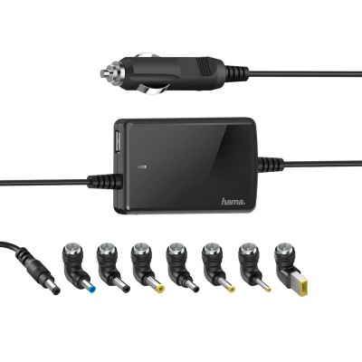 DC-adapter HAMA Notebook Universal Bil 70W, 8 st adaptrar