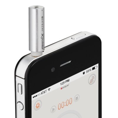 Satechi X-Presenter, adapter till telefonen 3,5-jack, laserpekare - Silver