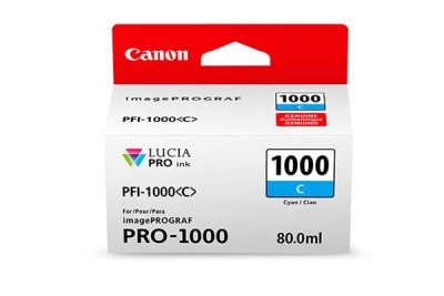 Canon PFI-1000 C / Cyan, 80 ml