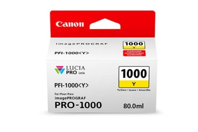 Canon PFI-1000 Y / Gul, 80 ml