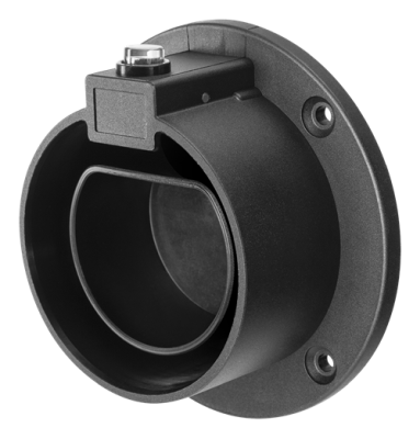 Deltaco Wall bracket Type 2 charging connector black