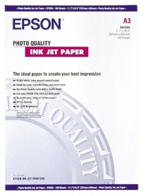 Epson Photo Quality Inkjet Paper A3, 104g/m2, 100 ark