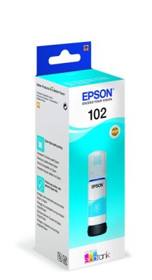 Epson EcoTank 102 Cyan, flaska 70ml, 6000 sidor