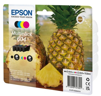 Epson 604 Multipack, svart/gul/cyan/magenta