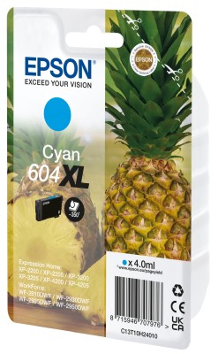 Epson 604XL Cyan, 350 sidor