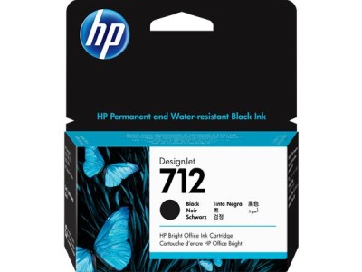 HP 712 Svart, 38 ml