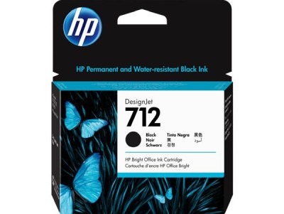 HP 712 Svart, 80 ml