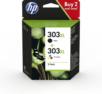 HP 303XL 2-pack Svart/3-färg, 600+415 sidor