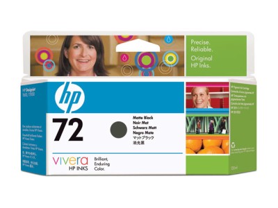 HP nr 72 Matt Svart Vivera (C9403A), 130 ml, DesignJet T1100/T610/T620/T770/T1200