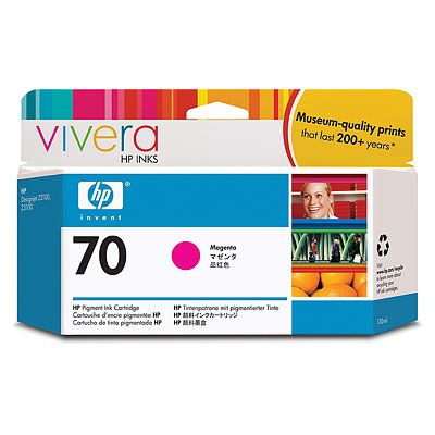 HP nr 70 Magenta (C9453A), 130 ml, DesignJet Z2100/Z3100