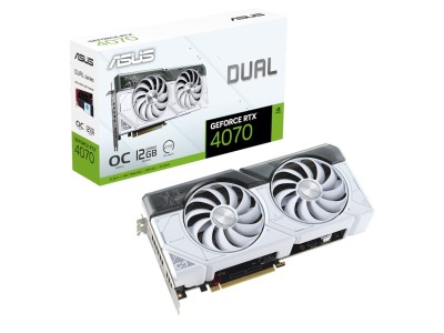 Asus GeForce RTX 4070 Dual White OC Edition 12 GB GDDR6X, HDMI/3xDP#1