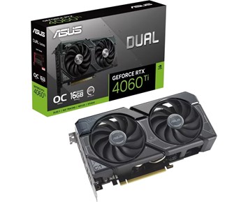 Asus GeForce RTX 4060 Ti DUAL OC 16 GB GDDR6, HDMI/3xDP