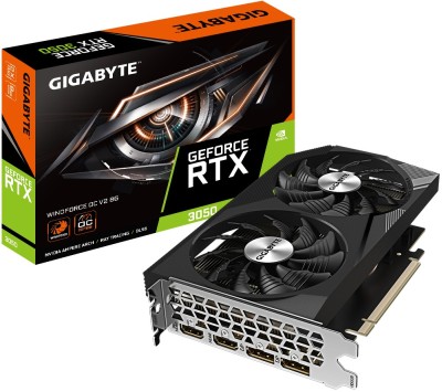 Gigabyte GeForce RTX 3050 Windforce OC V2 8 GB GDDR6, 2xHDMI/2xDP