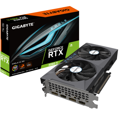 Gigabyte GeForce RTX 3060 Ti EAGLE OC Rev 2.0 (LHR) 8 GB GDDR6, 2xHDMI/2xDP, RGB Fusion 2.0#1