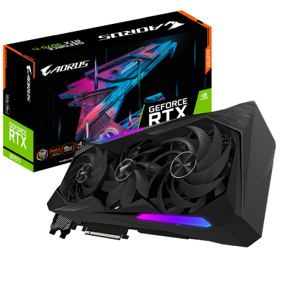 Gigabyte GeForce RTX 3070 Ti AORUS MASTER Rev 2.0 (LHR) 8 GB GDDR6X, 3xHDMI/3xDP, RGB Fusion 2.0