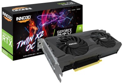 Inno3D GeForce RTX 3050 Twin X2 OC 8 GB GDDR6, HDMI/3xDP