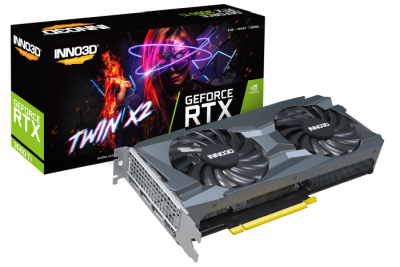 Inno3D GeForce RTX 3060 Ti Twin X2 LHR 8 GB GDDR6, HDMI/3xDP