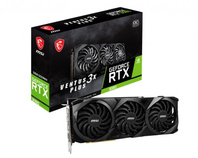 MSI GeForce RTX 3080 VENTUS 3X PLUS OC (LHR) 10 GB GDDR6X, HDMI/3xDP
