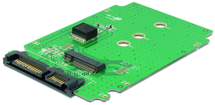 DeLOCK Adapter, gränssnittskonverterare, 22-pin SATA till M.2, 6Gb/s
