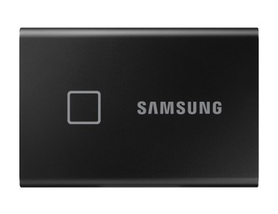 1 TB Samsung Portable SSD T7 Touch, USB-C 3.2 Gen.2 - Svart