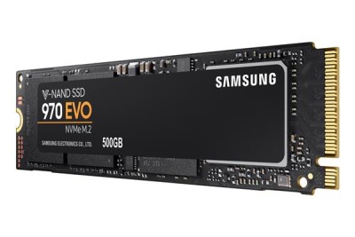 500 GB Samsung 970 EVO NVMe SSD, MLC, M.2