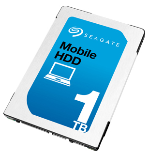 1 TB Seagate Mobile HDD, 5400 rpm, SATA3, 128 MB cache