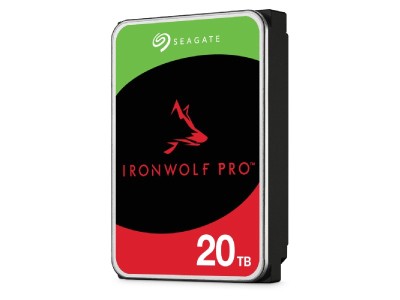20 TB Seagate Ironwolf PRO, 7200 rpm, 256 MB cache, SATA3, NAS drive 24/7-drift